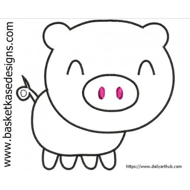 APPLIQUE PIG