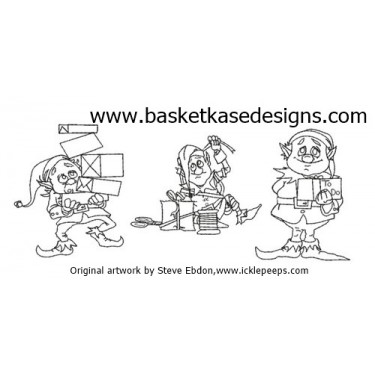 CMAS ELVES LINEWORK SET  2 (SET OF 3 DESIGNS)