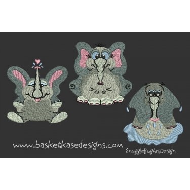 ELEPHANT MINI SET 1 (3 DESIGNS)