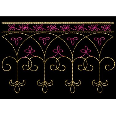 FLEUR DE LIS BORDER