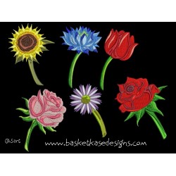 FLOWER STEM SET (set of 6 )