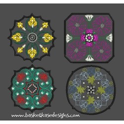 FLOWERY COASTER SET