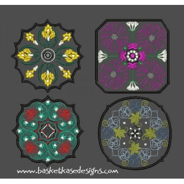 FLOWERY COASTER SET