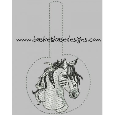 KEY FOB HORSE HEAD