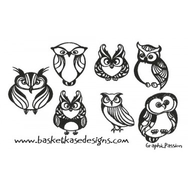 OWL MODERN SET (SET OF 7 DESIGNS)