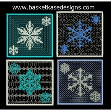 SNOWFLAKE COASTER SET