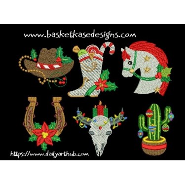 SOUTHWEST CHRISTMAS SET (SET OF 6 DESIGNS)