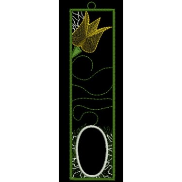 TULIP BOOKMARK APPLIQUE