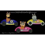 ANIMAL RACERS 2 (set of 3 designs)