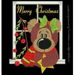 APPLIQUE CHRISTMAS BEAR