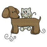 DACHSUND & KITTY