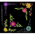 FLORAL CORNER SET