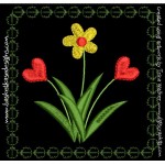 FREE DESIGN - AUGUST FLORAL N HEARTS